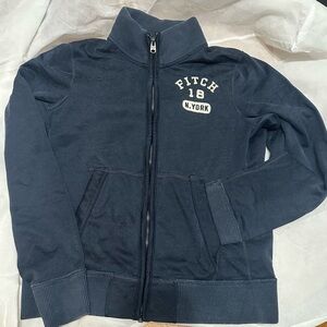 Abercrombie & Fitch Blue Full-Zip Sweatshirt